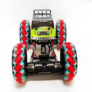اسباب بازی ماشین کنترلی شارژی آفرود جیپ سبز با دو کنترل دستی و دستبندی Off-Road RC Car Drift Wheels مقیاس 1:10_اسباب بازی ماشین کنترلی